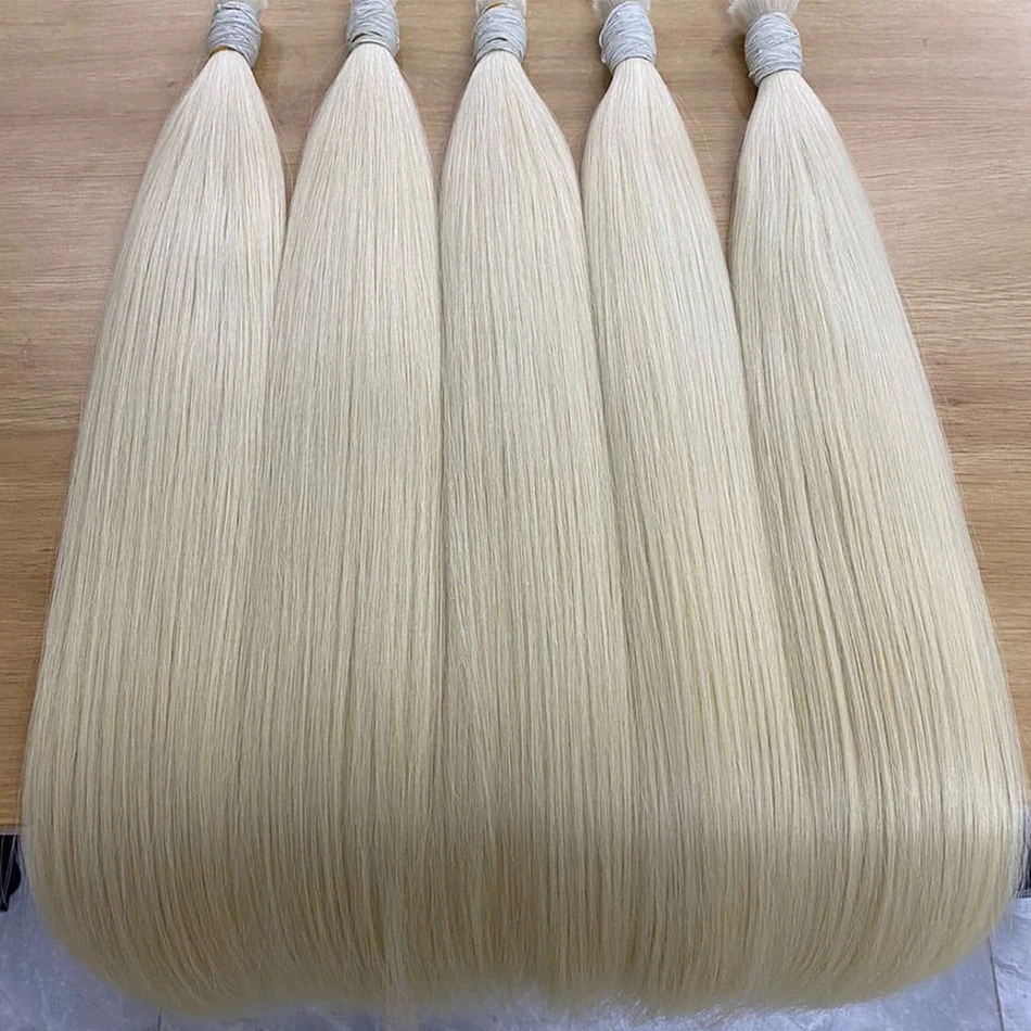 100% Vietnamese Virgin Human Hair Bulk 613 Honey Blonde Straight No Weft Bundles for Braiding Weaving Unprocessed Remy 30Inch
100% Vietnamese Virgin Human Hair Bulk 613 Honey Blonde Straight No Weft Bundles for Braiding Weaving Unprocessed Remy 30Inch