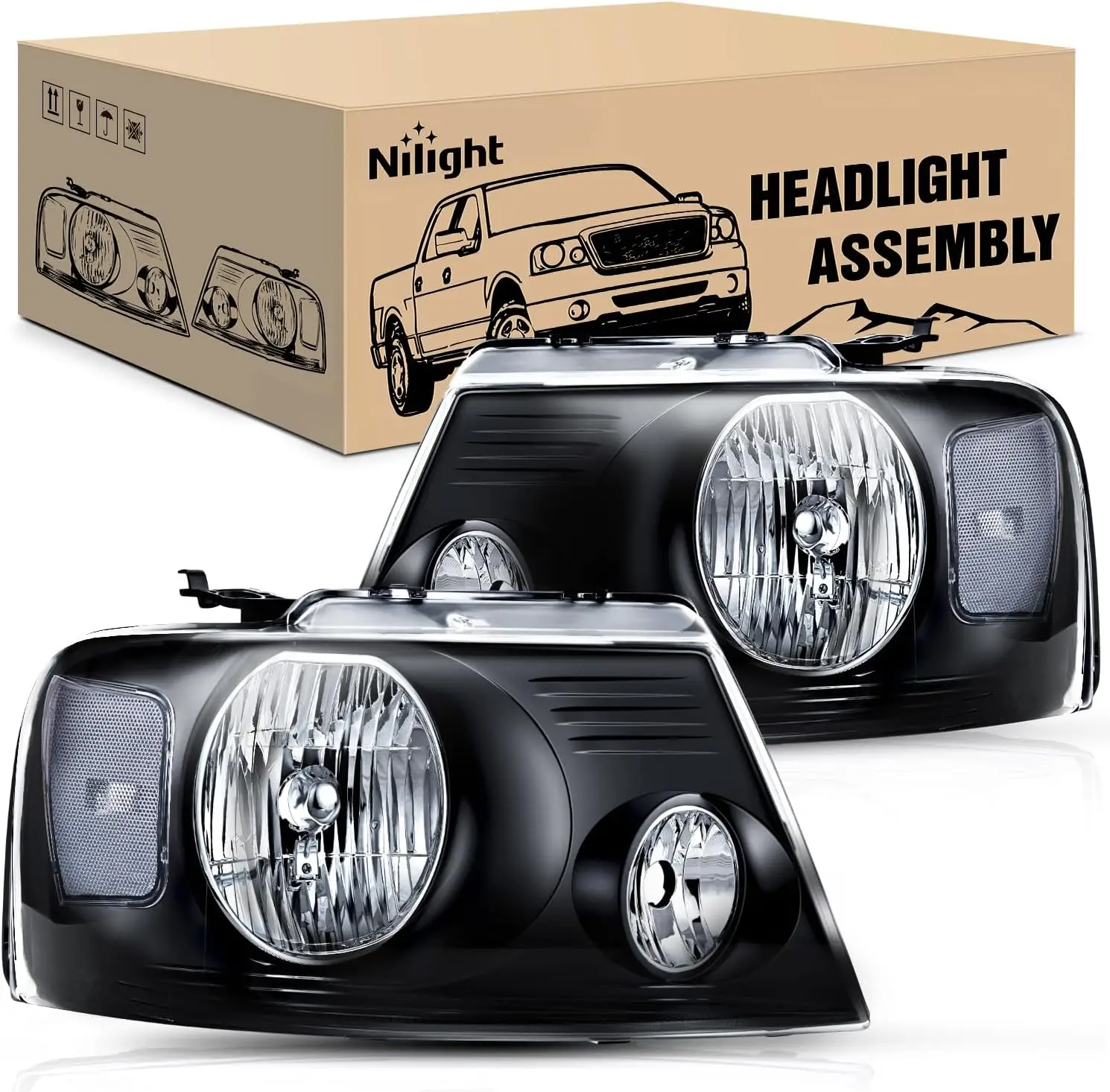 Фара в сборе для Ford F150 Pickup 2004 2005 2006 2007 2008/2006-2008 Lincoln Mark LT со стороны пассажира, черный корпус со стороны водителя
Фара в сборе для Ford F150 Pickup 2004 2005 2006 2007 2008/2006-2008 Lincoln Mark LT со стороны пассажира, черный корпус со стороны водителя
