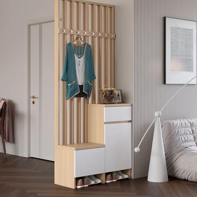 Home entrance cabinet living room partition modern simple entrance foyer household solid wood screen
Home entrance cabinet living room partition modern simple entrance foyer household solid wood screen