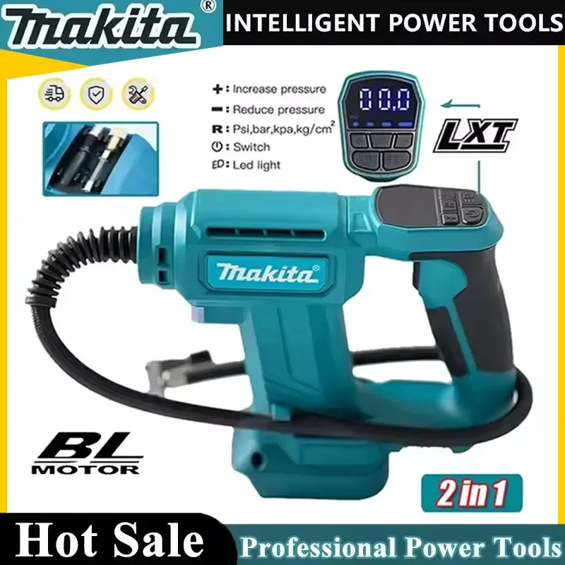 Беспроводной воздушный насос Makita 2-в-1, портативный автомобильный компрессор для подкачки шин, автоматический электрический насос для аккумуляторов 18В
Беспроводной воздушный насос Makita 2-в-1, портативный автомобильный компрессор для подкачки шин, автоматический электрический насос для аккумуляторов 18В