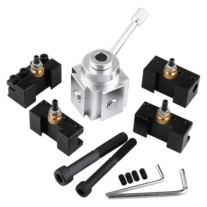 American quick-change tool holder, aluminum alloy lathe integrated four-clip tool holder, cross-border aluminum tool holder body
American quick-change tool holder, aluminum alloy lathe integrated four-clip tool holder, cross-border aluminum tool holder body