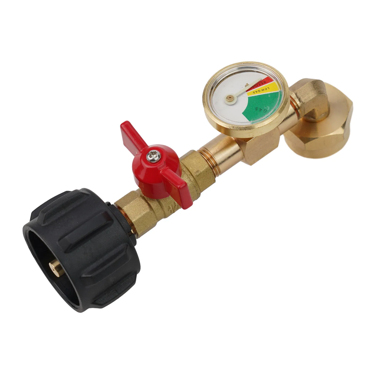 Control Valve Propane Adapter 1 -20 1lb To 20lb 90-degree With Gauge Yellow Converter Filling Elbow Lightweight
Control Valve Propane Adapter 1 -20 1lb To 20lb 90-degree With Gauge Yellow Converter Filling Elbow Lightweight