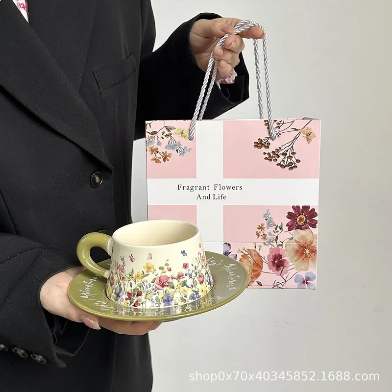 Premium Butterfly Floral Coffee Cup Saucer Set Ceramic Home Portable Gift Box Birthday Present Souvenir Porcelain Drinkware
Premium Butterfly Floral Coffee Cup Saucer Set Ceramic Home Portable Gift Box Birthday Present Souvenir Porcelain Drinkware