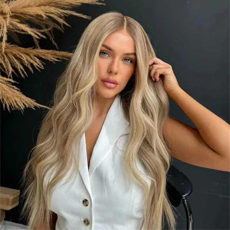 Парики для повседневного косплея, свободная часть, термостойкий синтетический парик для ежедневного использования, Ombre Brown Blonde HD, невидимый парик спереди
Парики для повседневного косплея, свободная часть, термостойкий синтетический парик для ежедневного использования, Ombre Brown Blonde HD, невидимый парик спереди