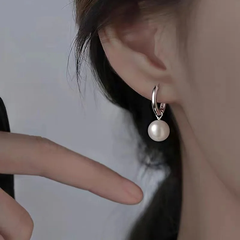 925 Sterling Silver Pearl Detachable Pendant Hoop Earrings For Women Party Classic Fine Jewelry Light Luxury Accessories
925 Sterling Silver Pearl Detachable Pendant Hoop Earrings For Women Party Classic Fine Jewelry Light Luxury Accessories