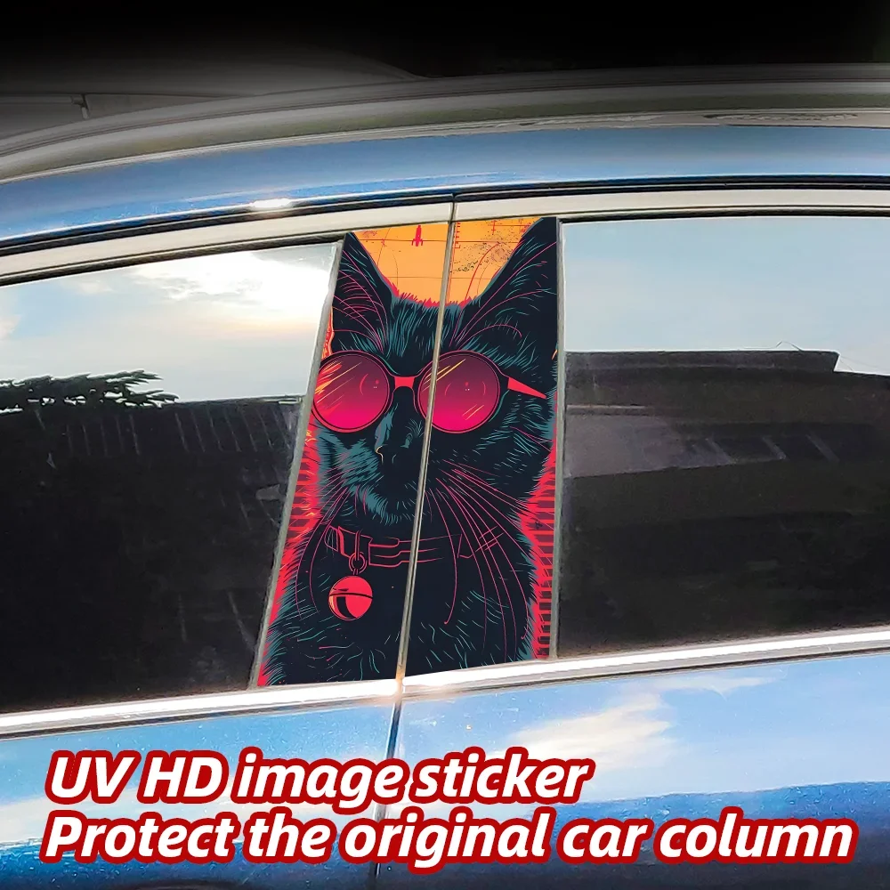 Cartoon Cat Car Stickers Waterproof Funny Auto B-pillar Protective Decor Cover Scratches Universal Vehicle Decal Accessories
Cartoon Cat Car Stickers Waterproof Funny Auto B-pillar Protective Decor Cover Scratches Universal Vehicle Decal Accessories