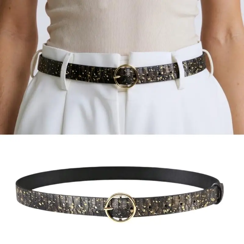 31BB Women Fashion Waist Belt Snakeskin Texture and Splash Gold Color Wide Waistband
31BB Women Fashion Waist Belt Snakeskin Texture and Splash Gold Color Wide Waistband