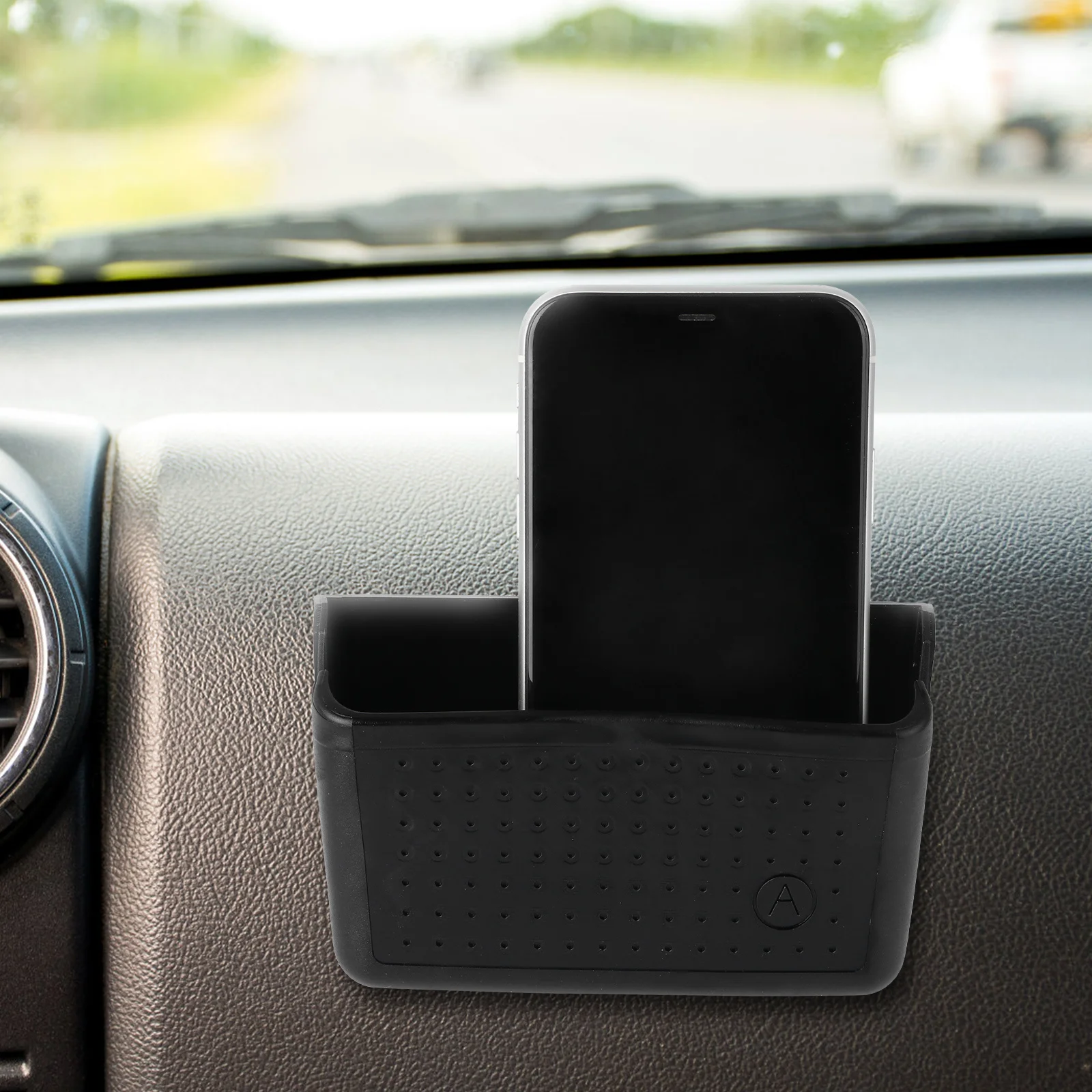 Car Storage Box Black Lightweight Durable Portable Design For All Cars Car Organizer Auto Self Adhesive Mobile Phone Holder 
Car Storage Box Black Lightweight Durable Portable Design For All Cars Car Organizer Auto Self Adhesive Mobile Phone Holder