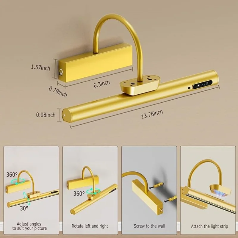 4000mAh Painting Picture Light Portrait With Remote Living Room Wireless Wall Lamp Art Display Rechargeable Battery Operated
4000mAh Painting Picture Light Portrait With Remote Living Room Wireless Wall Lamp Art Display Rechargeable Battery Operated