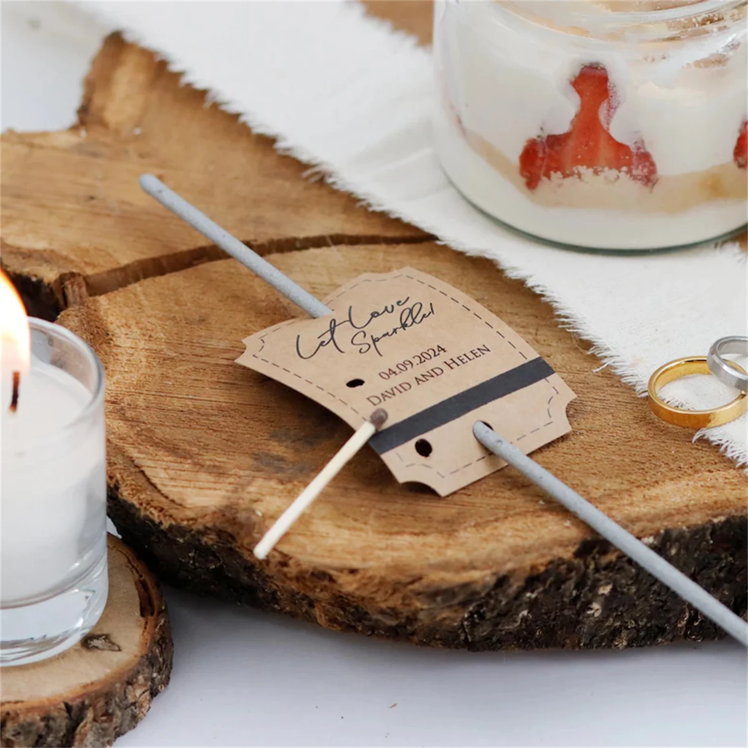 60pcs Personalized Sparkler Tag for wedding, party, engagement and anniversary - Fast Process and Fast Shipping
60pcs Personalized Sparkler Tag for wedding, party, engagement and anniversary - Fast Process and Fast Shipping