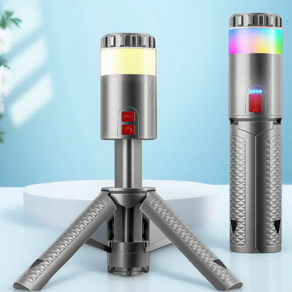 15 цветовых температур, 6000 мАч, выдвижной многофункциональный фонарик для кемпинга, долговечный прожектор, освещение настроения
15 цветовых температур, 6000 мАч, выдвижной многофункциональный фонарик для кемпинга, долговечный прожектор, освещение настроения