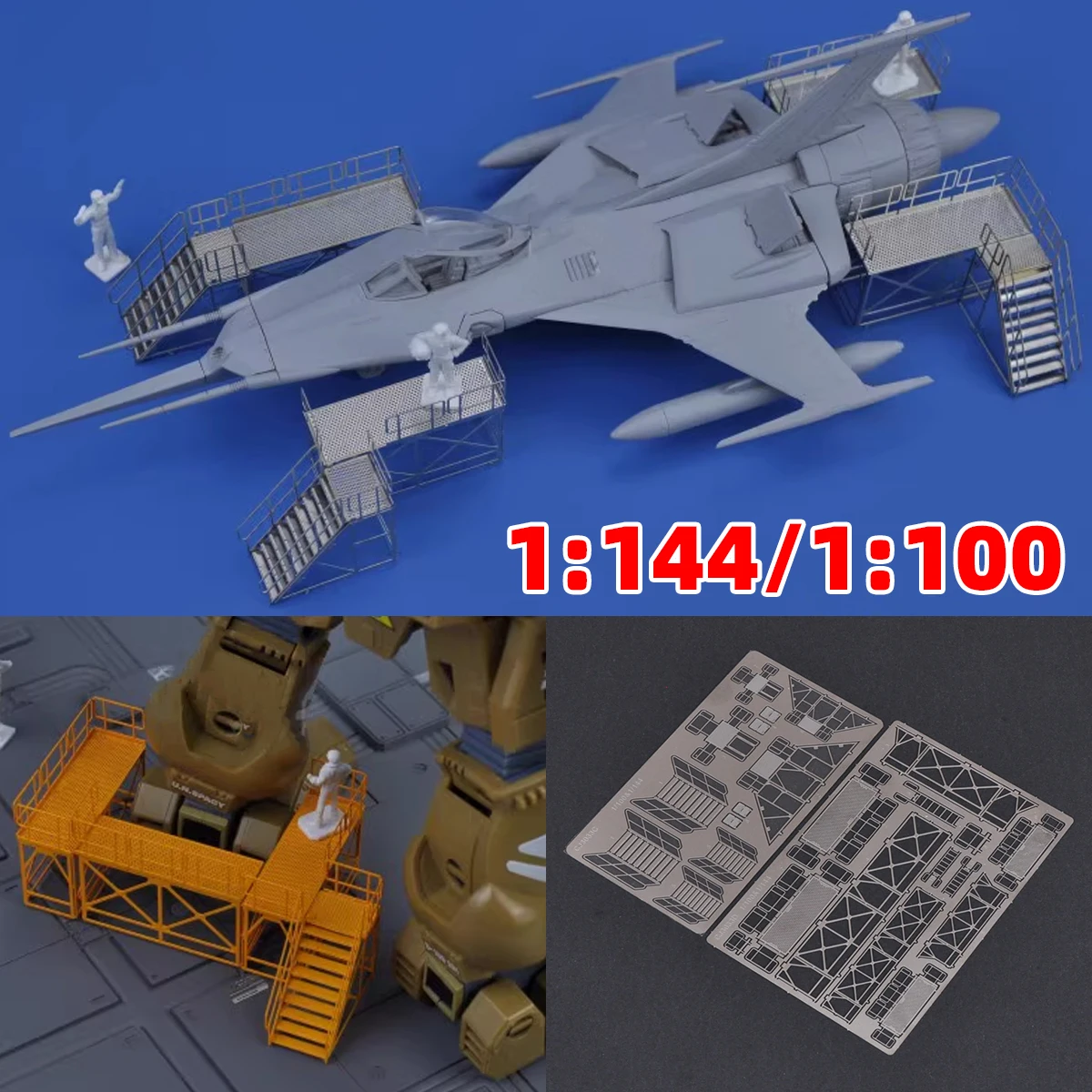 1/144 1/100 PE Scale model kit Maintenance Ladders Climbing ladder Maintenance platform sand table diorama models for robot Mech
1/144 1/100 PE Scale model kit Maintenance Ladders Climbing ladder Maintenance platform sand table diorama models for robot Mech