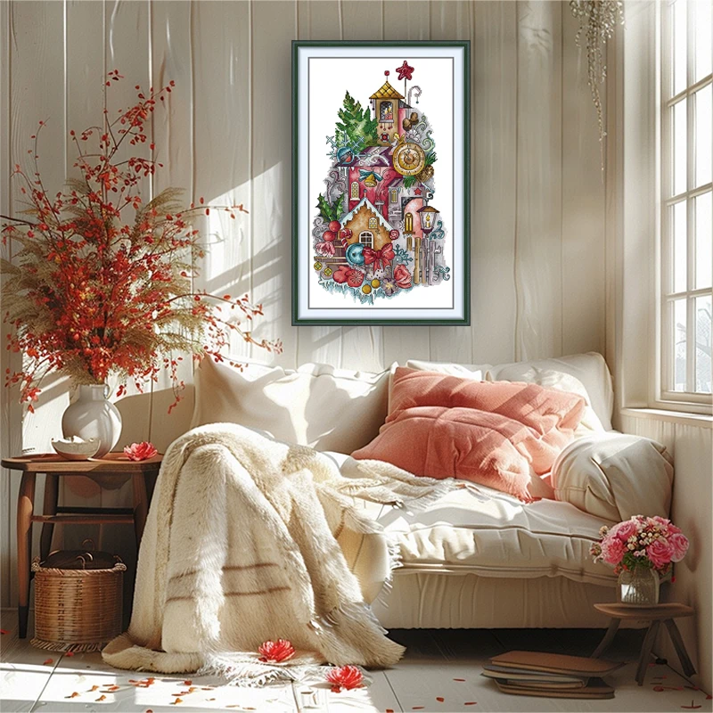 Joy Sunday Cross Stitch Kit A Christmas Fantasy HD Pattern Aida 16/14/11CT Counted Printed Canva DIY Embroidery Kit Hand Crafts
Joy Sunday Cross Stitch Kit A Christmas Fantasy HD Pattern Aida 16/14/11CT Counted Printed Canva DIY Embroidery Kit Hand Crafts