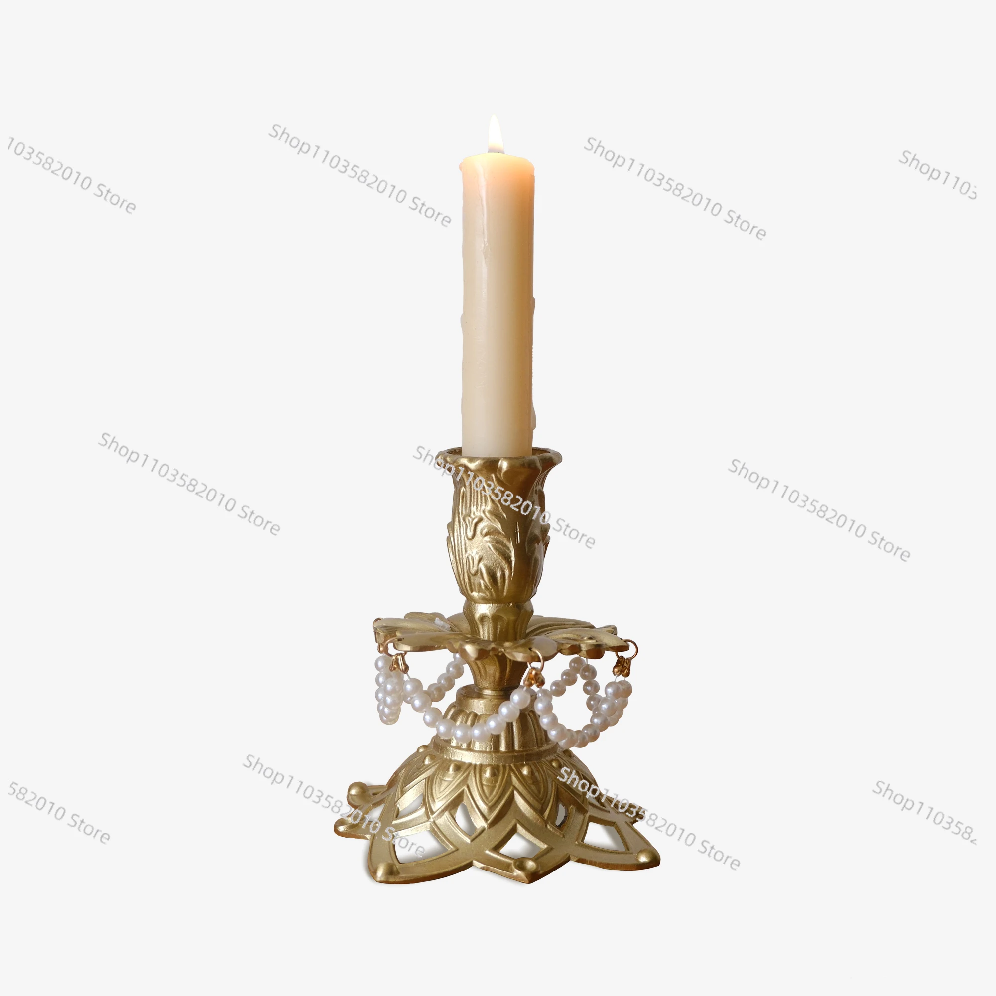 French retro candle holder ornament European brass engraving American home decoration medieval candle holder
French retro candle holder ornament European brass engraving American home decoration medieval candle holder