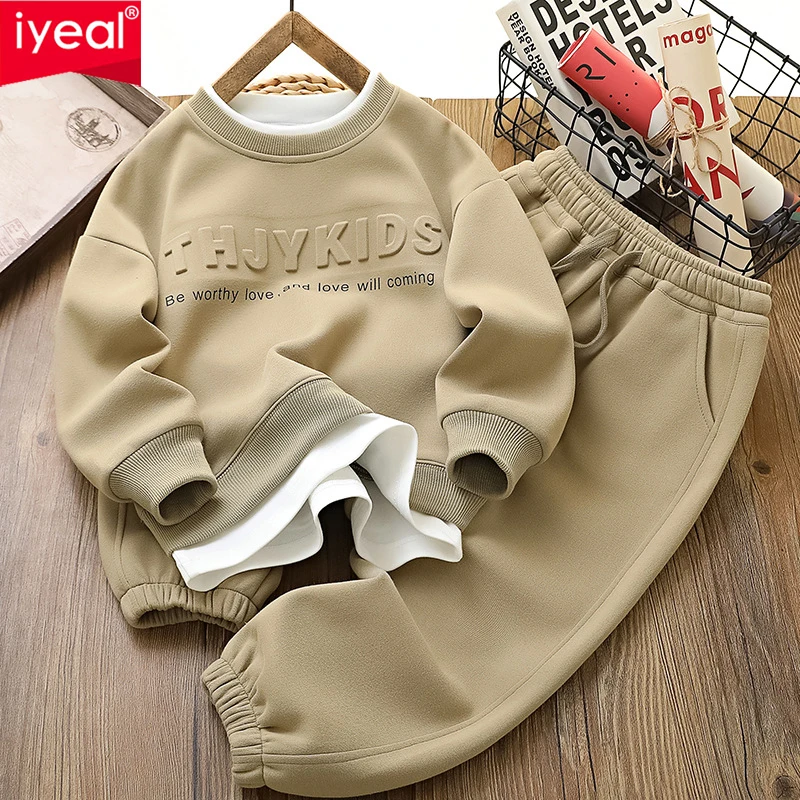 IYEAL Kids Boys' Spring Sweatshirt Set 2024 New Fashionable Boys' Clothing Children's Spring and Autumn Sports Wear 2 Piece Set
IYEAL Kids Boys' Spring Sweatshirt Set 2024 New Fashionable Boys' Clothing Children's Spring and Autumn Sports Wear 2 Piece Set