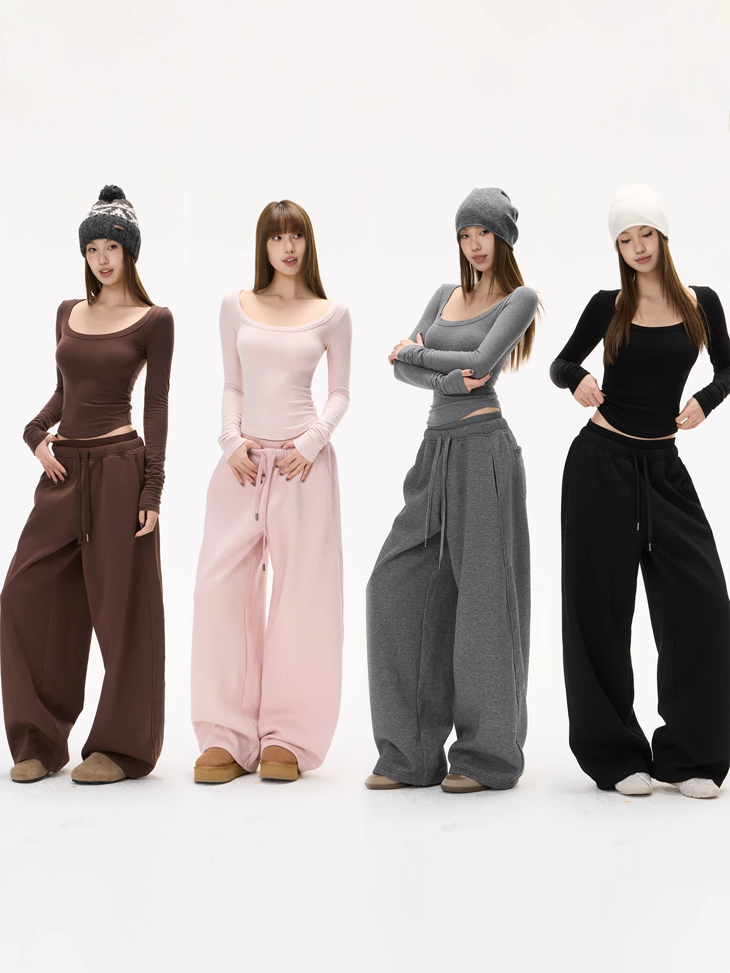 Женский базовый комплект IceFront: футболка с U-образным вырезом и прямые брюки с высокой талией, осенне-зимний модный комплект из хлопка с длинным рукавом
Женский базовый комплект IceFront: футболка с U-образным вырезом и прямые брюки с высокой талией, осенне-зимний модный комплект из хлопка с длинным рукавом