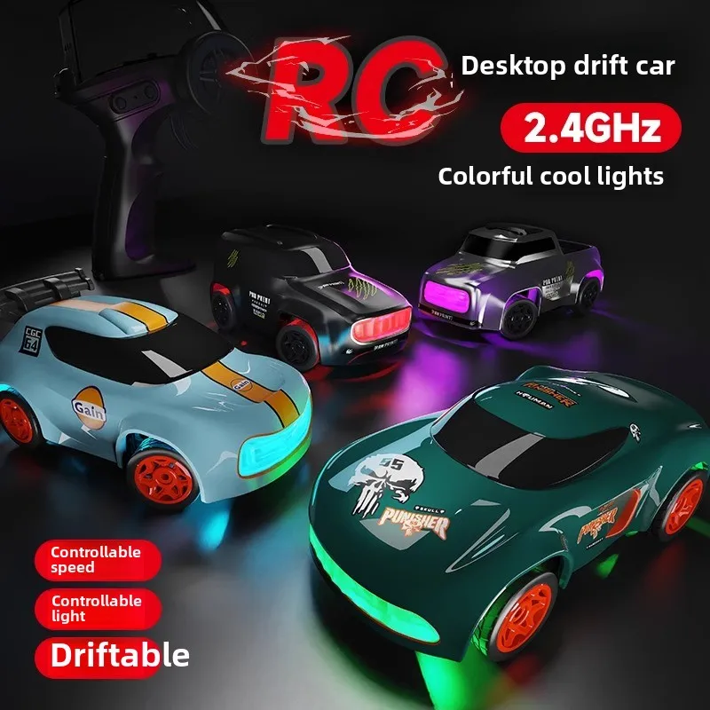 Радиоуправляемый высокоскоростной дрифтовый автомобиль 1:64, полномасштабный пульт дистанционного управления, 4WD, профессиональный гоночный автомобиль, электрический настольный мини-спортивный автомобиль, игрушка
Радиоуправляемый высокоскоростной дрифтовый автомобиль 1:64, полномасштабный пульт дистанционного управления, 4WD, профессиональный гоночный автомобиль, электрический настольный мини-спортивный автомобиль, игрушка