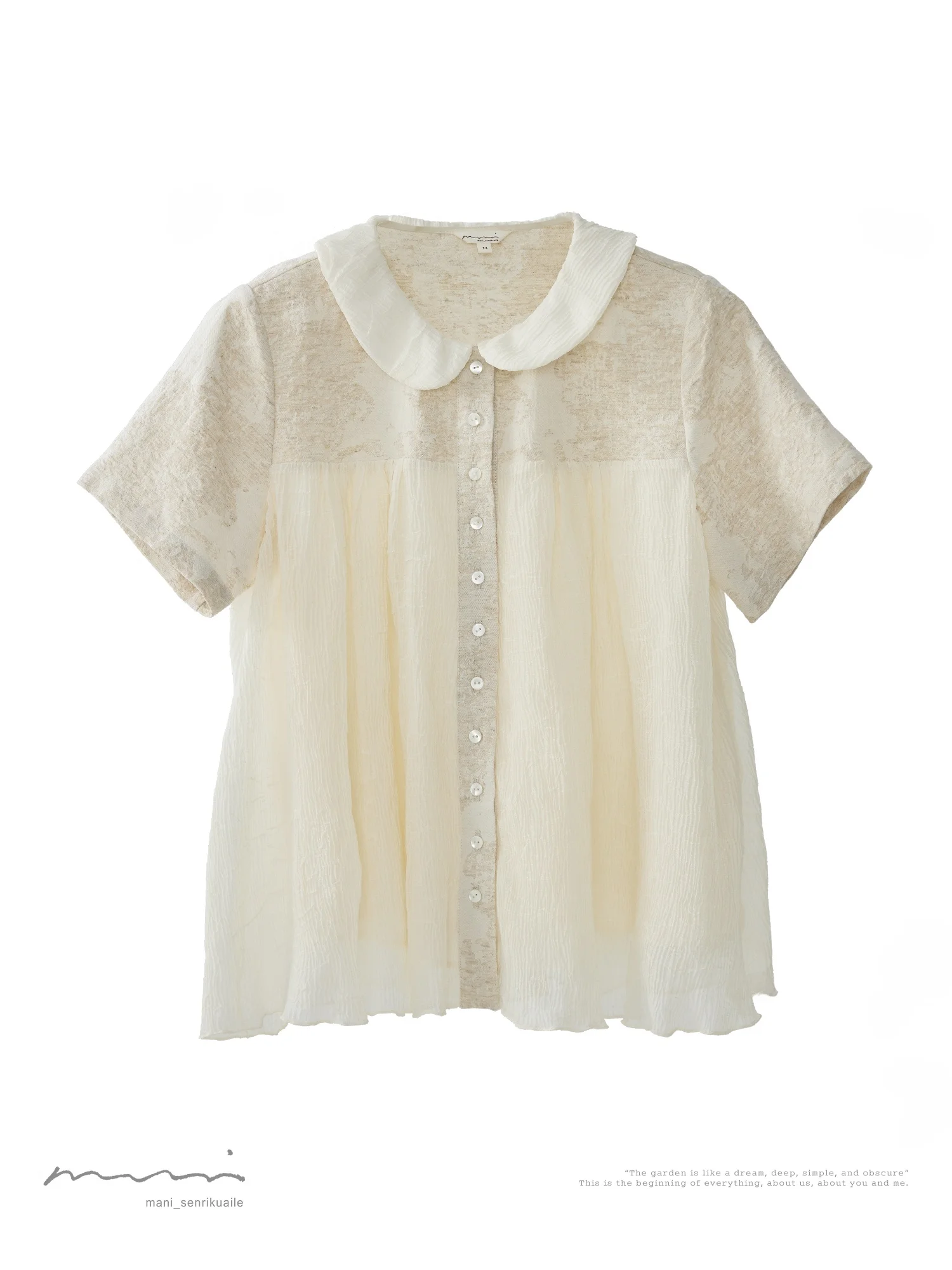 Mani Japanese Cotton Linen ort Sve Loose Saiko irt Artistic Sle Casual Commute Faion Women's Premium irt
Mani Japanese Cotton Linen ort Sve Loose Saiko irt Artistic Sle Casual Commute Faion Women's Premium irt