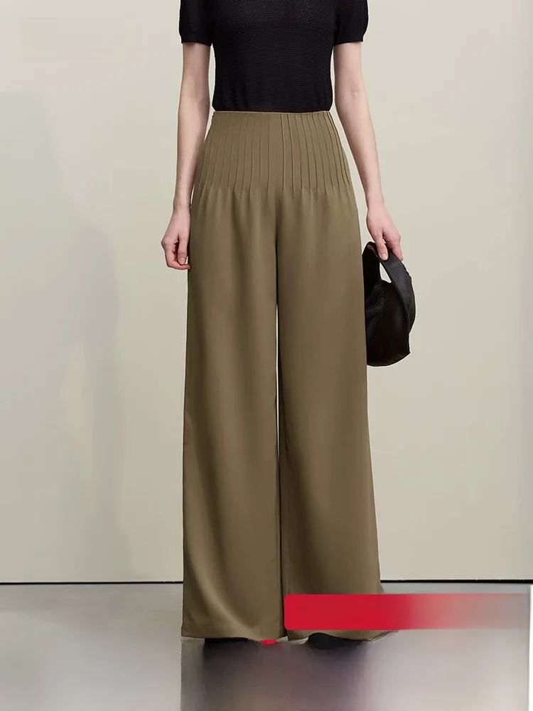 i Commuter Sle Wide Leg Pants Women's Casual Drapey Bla Silk Tooti Pleats Loose Fit Summer New Arrival
i Commuter Sle Wide Leg Pants Women's Casual Drapey Bla Silk Tooti Pleats Loose Fit Summer New Arrival