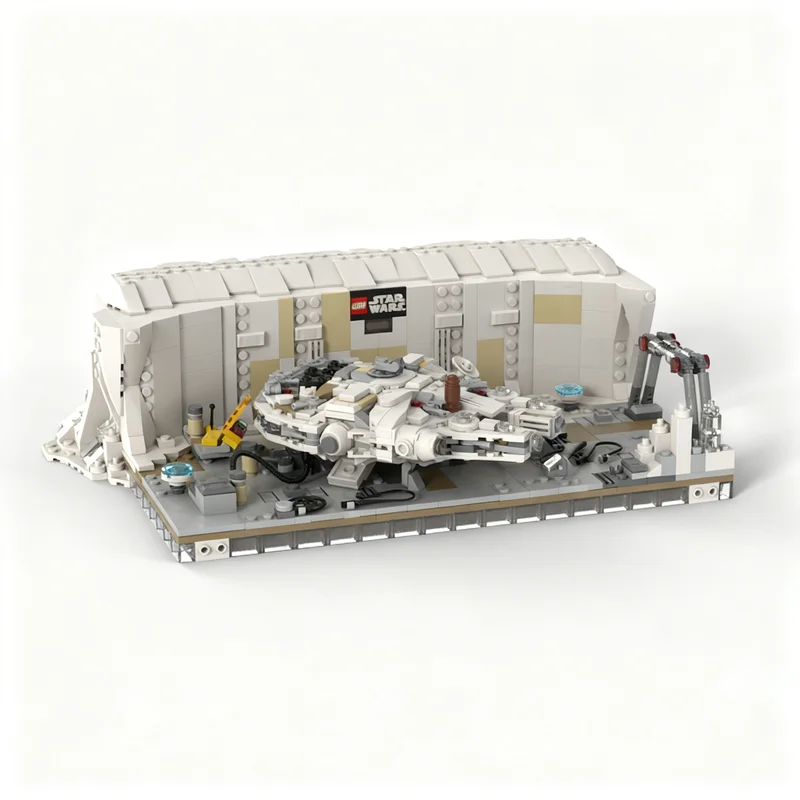 1226PCS MOC Space Battle Micro Diorama Echo Base Part I Falcon Model Building Blocks DIY Creative Building Blocks Gift Home Set
1226PCS MOC Space Battle Micro Diorama Echo Base Part I Falcon Model Building Blocks DIY Creative Building Blocks Gift Home Set