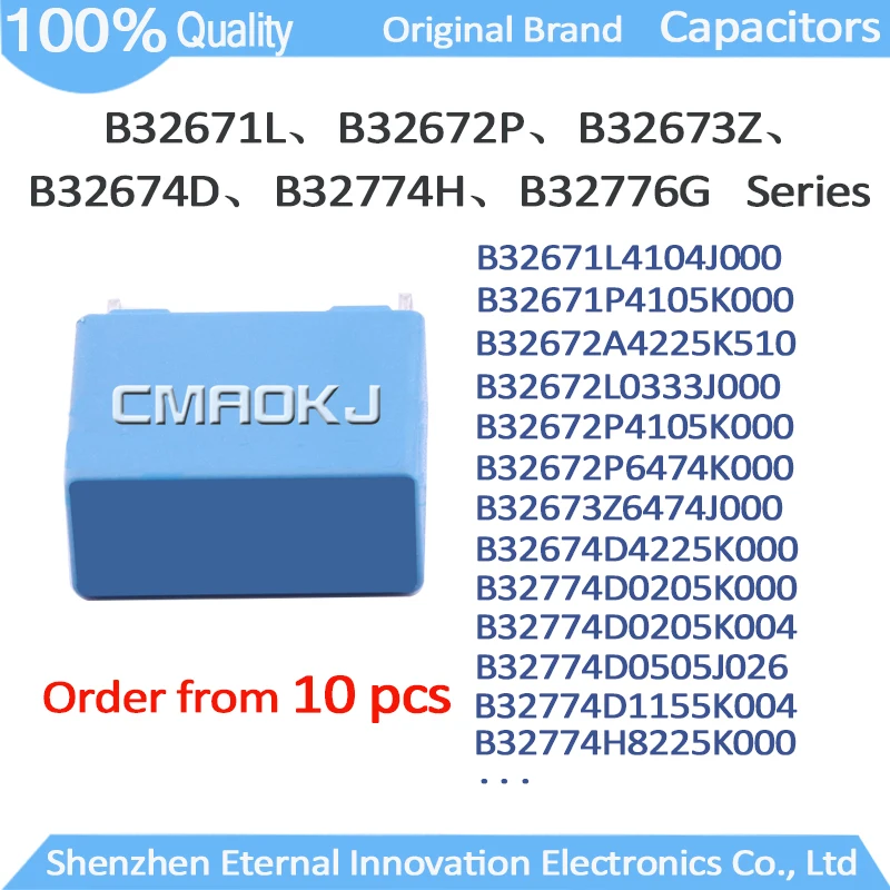10PCS Original Brand General Film Capacitors Radial B32671L B32672P B32673Z B32674D B32774H B32776G Series Electronic Components
10PCS Original Brand General Film Capacitors Radial B32671L B32672P B32673Z B32674D B32774H B32776G Series Electronic Components