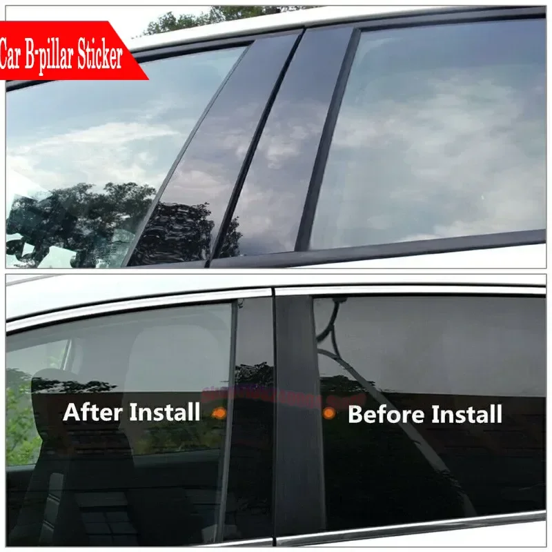 Exterior Styling 6PCS Gloss Black B & C Pillar Protection Stickers For Citroen C4 C41 2021-2023 Door Window Center Post Trim
Exterior Styling 6PCS Gloss Black B & C Pillar Protection Stickers For Citroen C4 C41 2021-2023 Door Window Center Post Trim