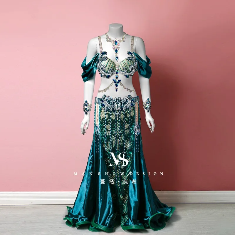 Customized Belly Dance Performance Costume New Sequin Embroidered Tassel Long Skirt Sexy Leg Ring Body Chain Competition Costume
Customized Belly Dance Performance Costume New Sequin Embroidered Tassel Long Skirt Sexy Leg Ring Body Chain Competition Costume