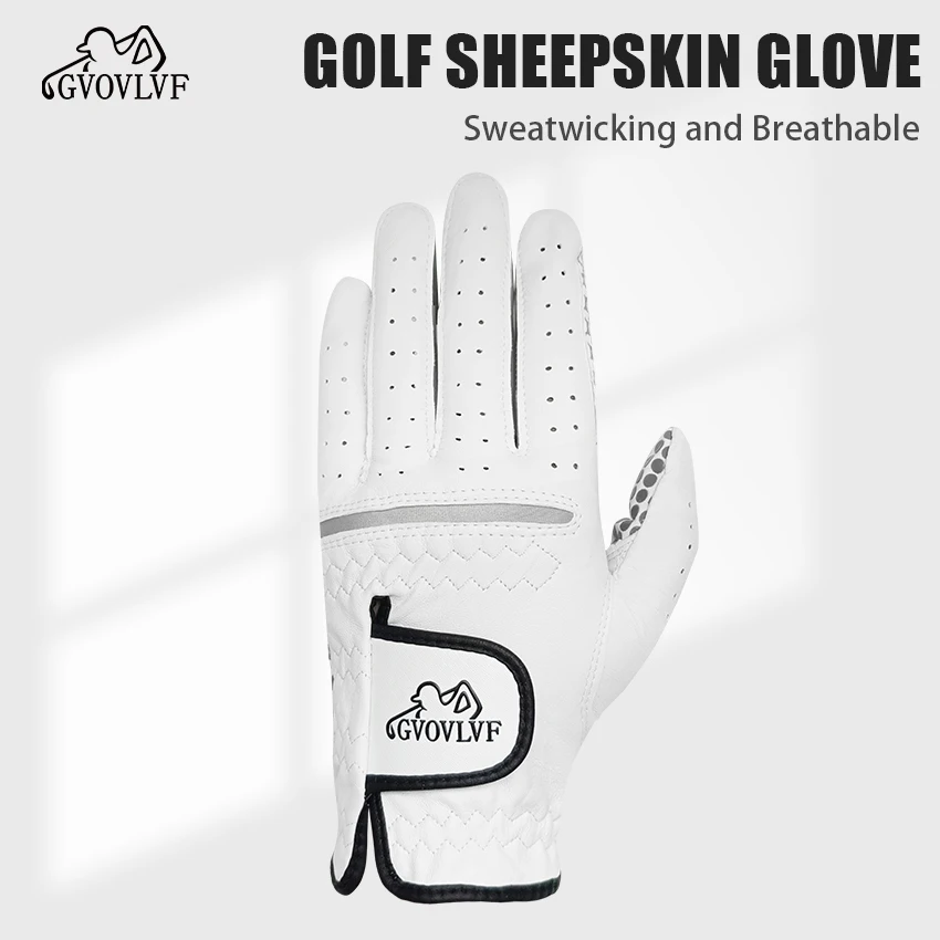 GVOVLVF Golf glove Genuine Sheepskin Leather for Men White Breathable Glove for golfer Anti Slip Soft and Comfortable Gift
GVOVLVF Golf glove Genuine Sheepskin Leather for Men White Breathable Glove for golfer Anti Slip Soft and Comfortable Gift