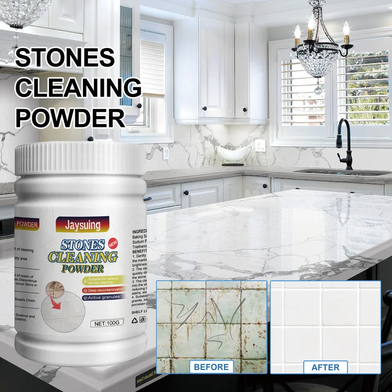 Порошок для чистки камня, бытовая кухонная столешница, удаление пятен из мраморной плитки, полировка, безопасный нежный камень
Порошок для чистки камня, бытовая кухонная столешница, удаление пятен из мраморной плитки, полировка, безопасный нежный камень