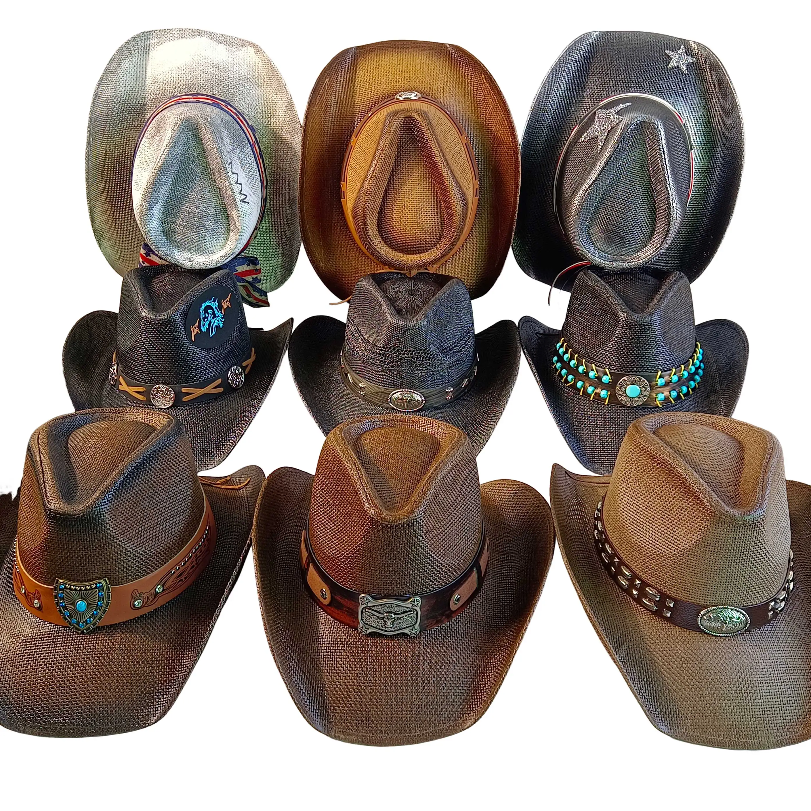 Новая летняя широкополая пляжная шляпа от солнца в западном стиле, соломенная ковбойская шляпа унисекс в стиле ретро сомбреро vaquero
Новая летняя широкополая пляжная шляпа от солнца в западном стиле, соломенная ковбойская шляпа унисекс в стиле ретро сомбреро vaquero