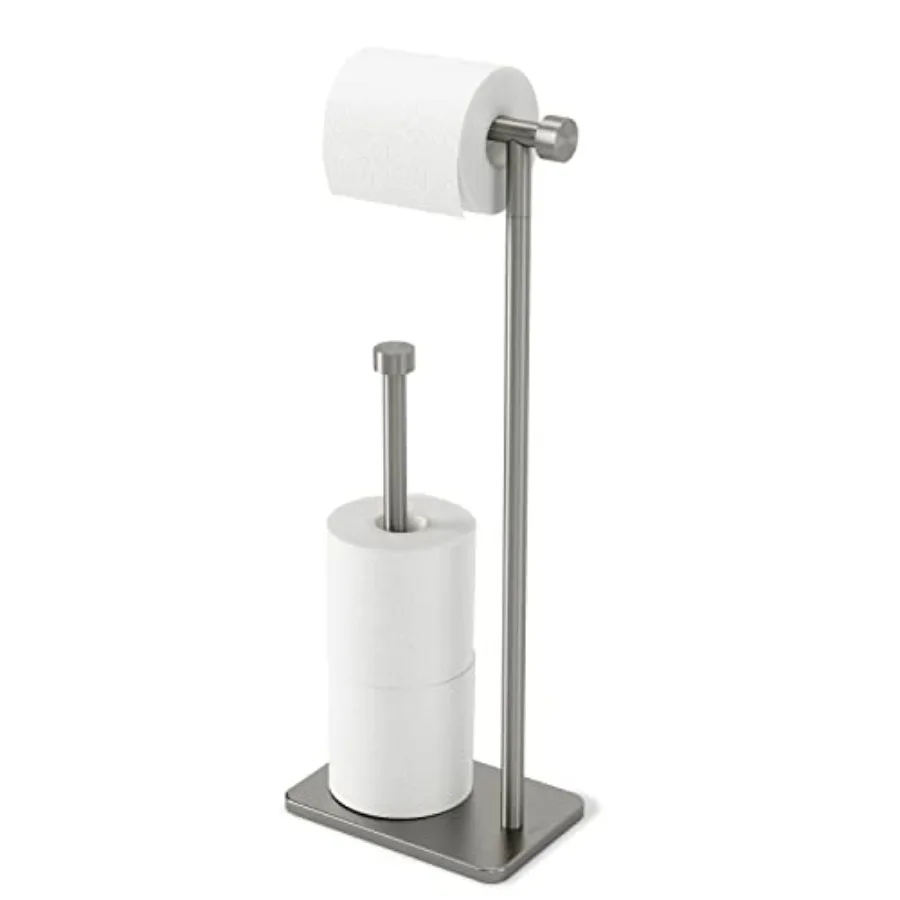 Cappa Toilet Paper Stand with Reserve Free-Standing Storage Solution for Bathroom
Cappa Toilet Paper Stand with Reserve Free-Standing Storage Solution for Bathroom