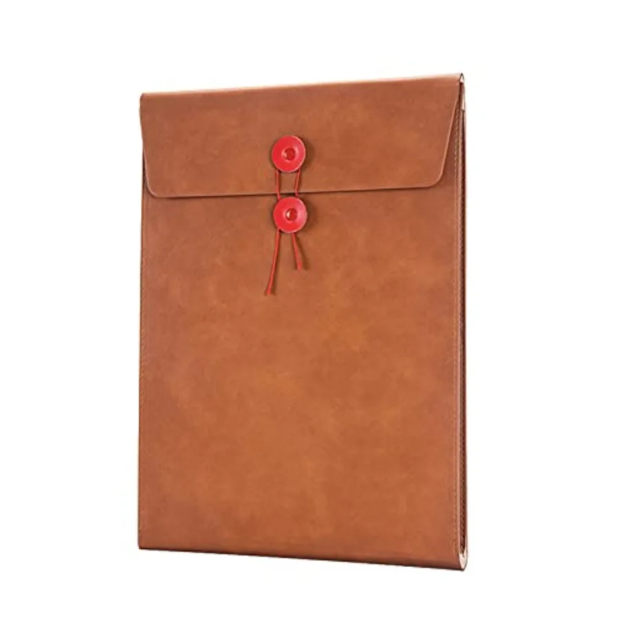 PU Leather A4 File Folder Document Holder Filing Envelope Project File Portfolio with String Tie Closure 3/4 Inch Expansion
PU Leather A4 File Folder Document Holder Filing Envelope Project File Portfolio with String Tie Closure 3/4 Inch Expansion