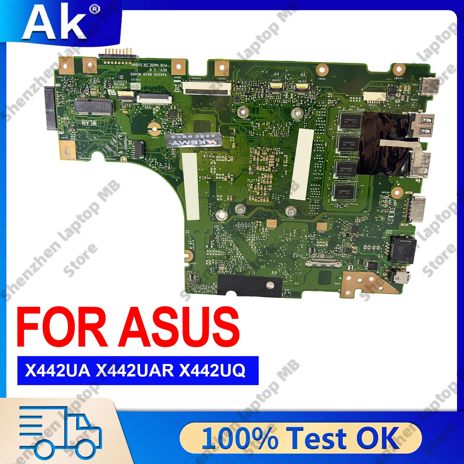 X442UA Laptop Motherboard For ASUS X442UF F442U A480U X442URR A442U X442UAR X442UQ X442U X442UNR X442UR Mainboard I3 I5 I7 CPU
X442UA Laptop Motherboard For ASUS X442UF F442U A480U X442URR A442U X442UAR X442UQ X442U X442UNR X442UR Mainboard I3 I5 I7 CPU