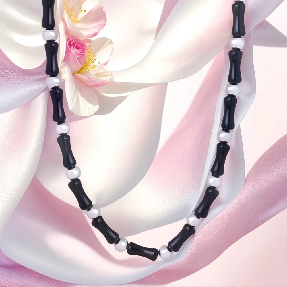 Women's Necklace Geometric Bone Shape Natural Stone Black Agate Stone Stainless Steel Fashionable Jewelry Accessories
Women's Necklace Geometric Bone Shape Natural Stone Black Agate Stone Stainless Steel Fashionable Jewelry Accessories