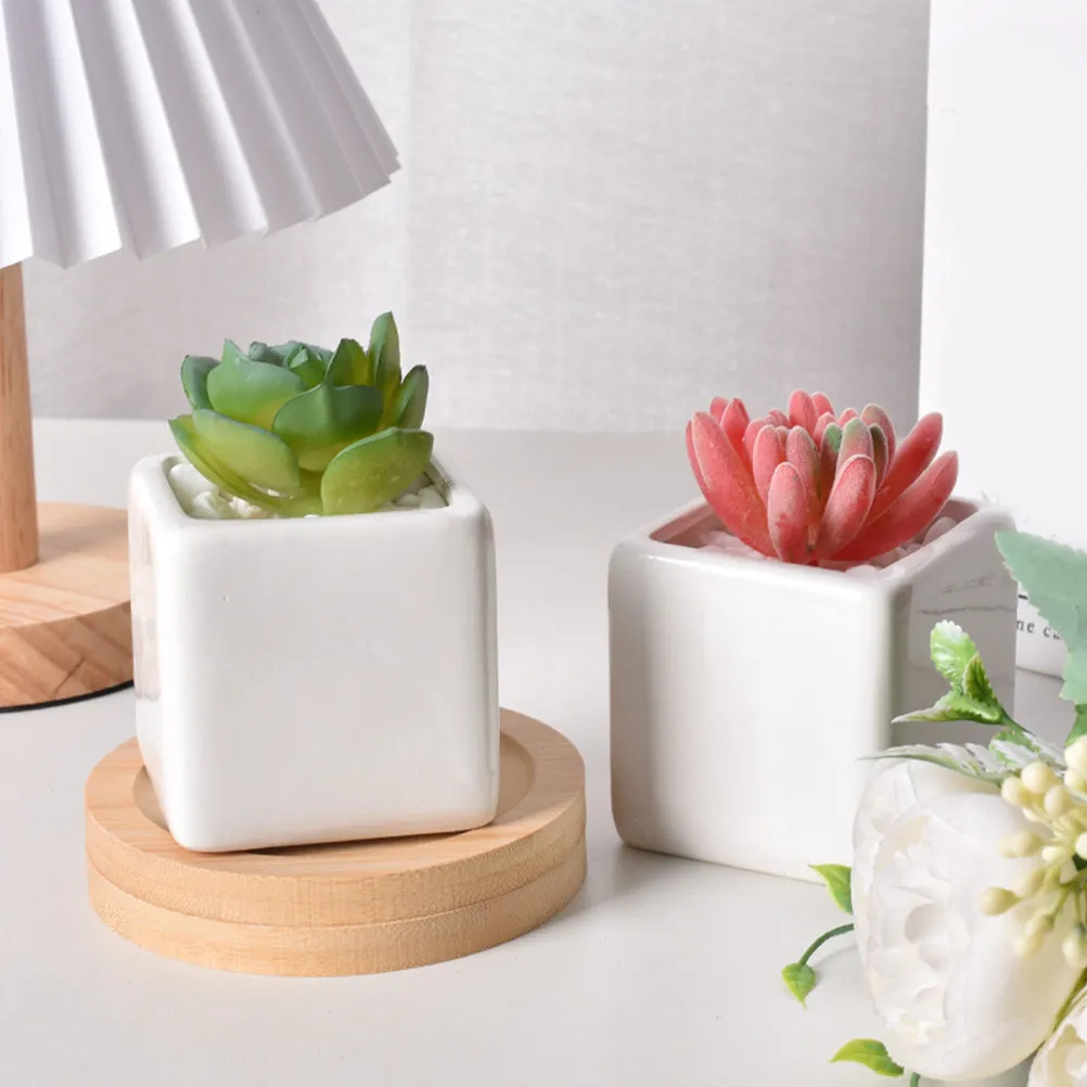 6Pcs White Square Ceramic Planters Small Space Saving Succulent Pots Modern Home Decor Table Centerpiece Vase Office Desk
6Pcs White Square Ceramic Planters Small Space Saving Succulent Pots Modern Home Decor Table Centerpiece Vase Office Desk
