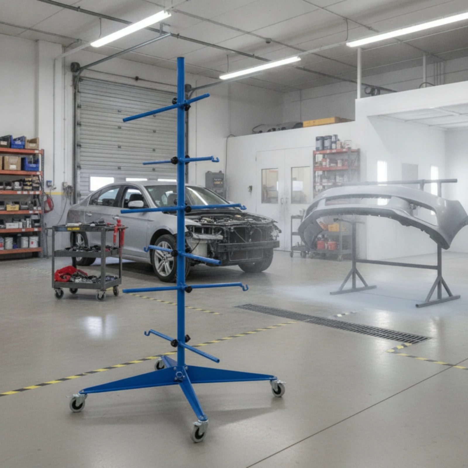 Auto Body Paint Stand with Clamps Mobile Auto Body Panel Holder with Wheels Car Panel Stand with Wheels Long-Lasting Stable
Auto Body Paint Stand with Clamps Mobile Auto Body Panel Holder with Wheels Car Panel Stand with Wheels Long-Lasting Stable