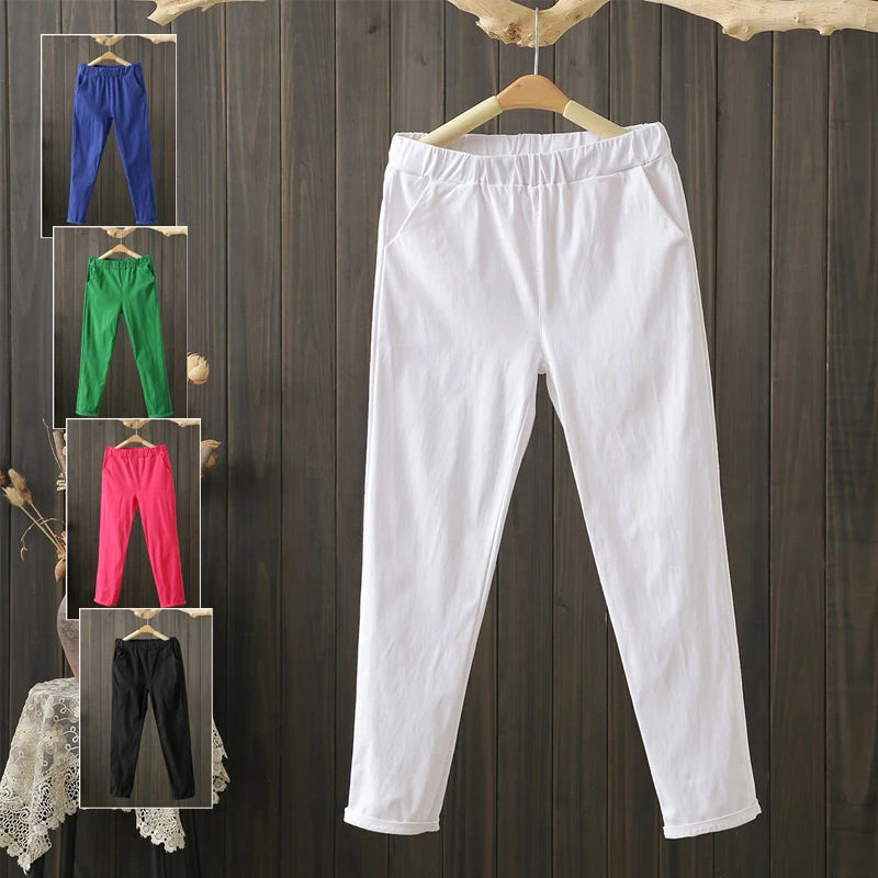 plus Size Autumn Candy Colored Women's Pants Elastic Slimming Casual Long Trousers for plus Size Women Comfortable Cotton Blend
plus Size Autumn Candy Colored Women's Pants Elastic Slimming Casual Long Trousers for plus Size Women Comfortable Cotton Blend
