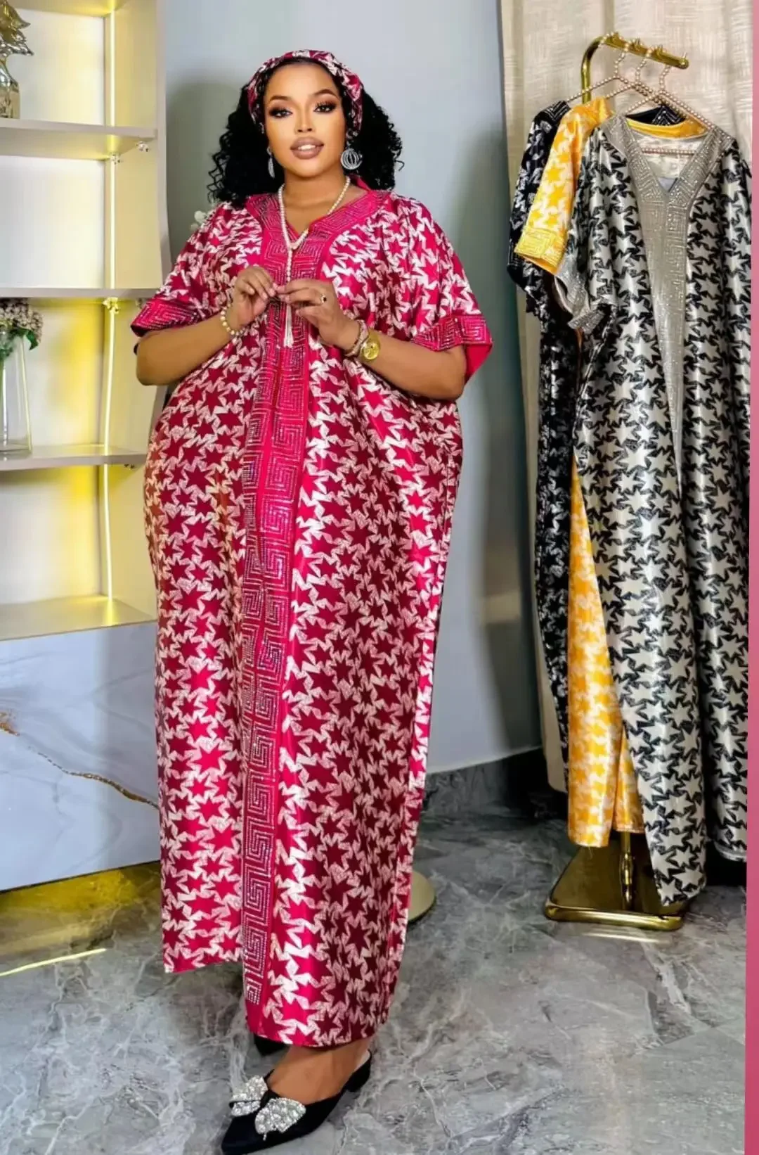 Plus Size African Dresses for Women Traditional Africa Clothing Dashiki Ankara Gown Abayas Muslim Kaftan Maxi Christmas Dress
Plus Size African Dresses for Women Traditional Africa Clothing Dashiki Ankara Gown Abayas Muslim Kaftan Maxi Christmas Dress
