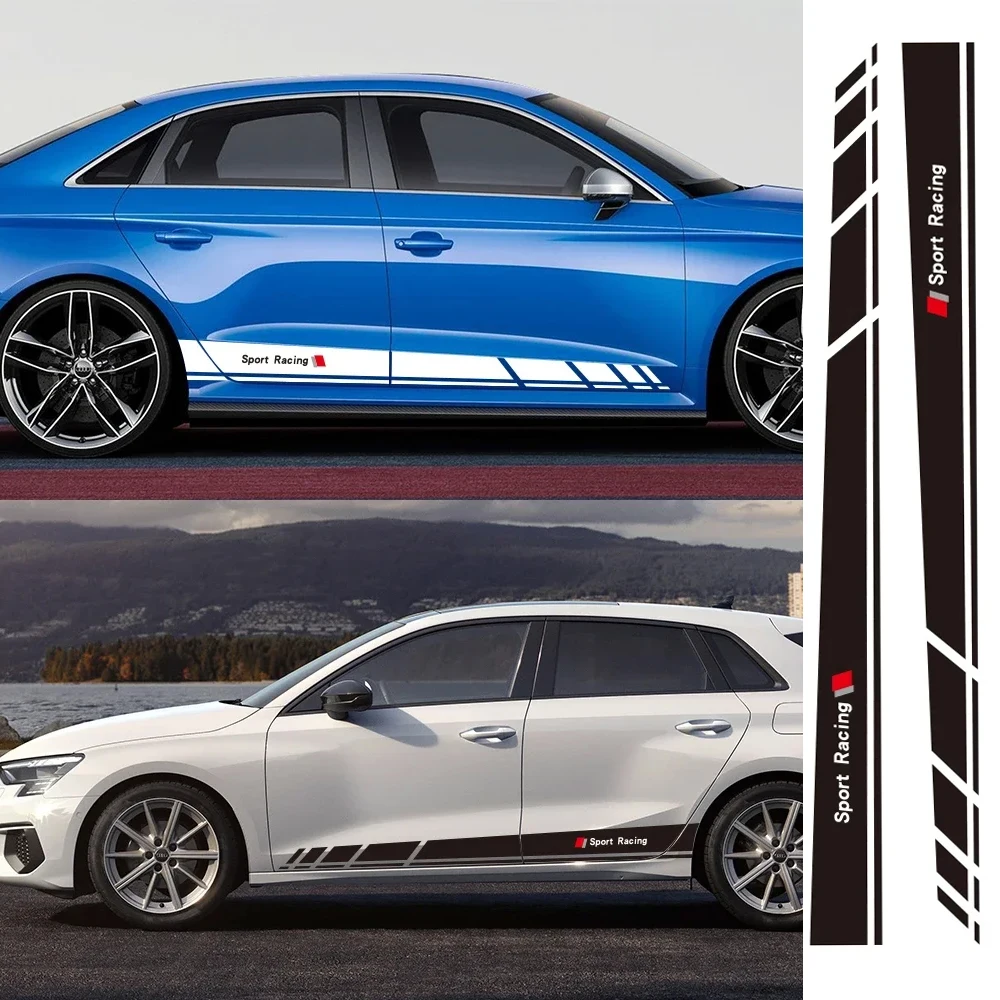 182x14.5cm 2Pcs Car Door Side Edge Sticker Sport Racing Vinyl Decals For Audi A3 8V 8P 8Y 8L S3 RS3 Sedan Sportback Accessories
182x14.5cm 2Pcs Car Door Side Edge Sticker Sport Racing Vinyl Decals For Audi A3 8V 8P 8Y 8L S3 RS3 Sedan Sportback Accessories