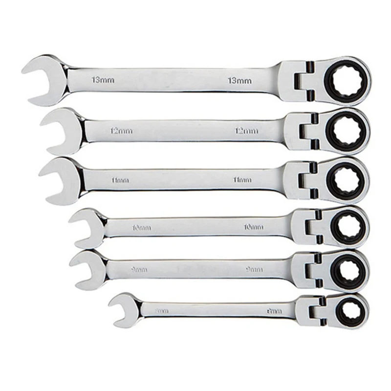 Combination Ratchet Wrench, with Flexible Head, Dual-purpose Ratchet Tool, Ratchet Combination Set. Car Hand Tools
Combination Ratchet Wrench, with Flexible Head, Dual-purpose Ratchet Tool, Ratchet Combination Set. Car Hand Tools