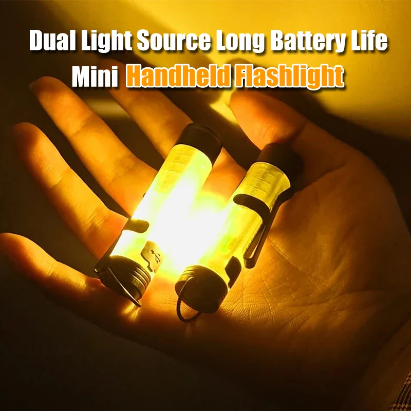 350LM Rechargeable MINI LED Flashlight Worklight Keychain Light Finger Light Camping Light Suitable for Doctor Reading Outdoor
350LM Rechargeable MINI LED Flashlight Worklight Keychain Light Finger Light Camping Light Suitable for Doctor Reading Outdoor