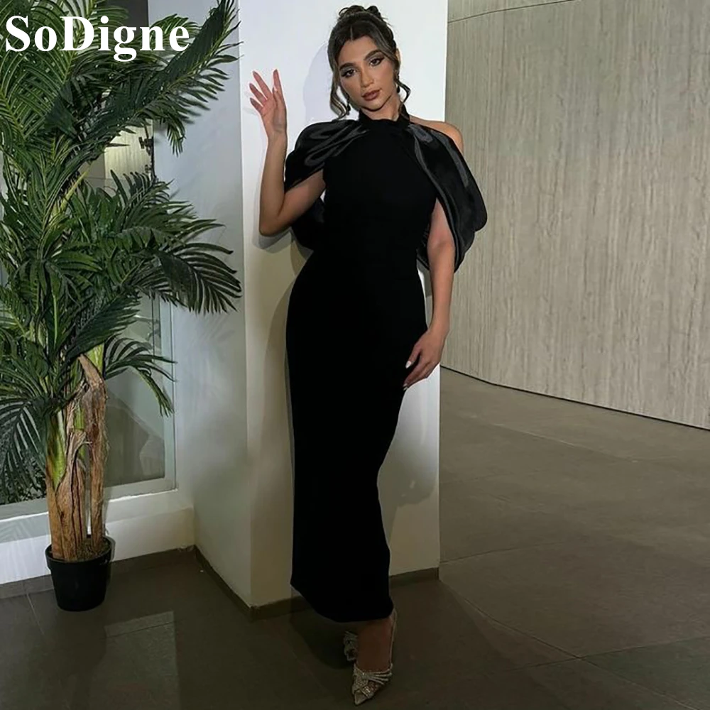 SoDigne Black Sexy Mermaid Evening Dresses Off Shoulder Flowers Ankle Length Backless 2024 Special Occasion Prom Gowns for Women
SoDigne Black Sexy Mermaid Evening Dresses Off Shoulder Flowers Ankle Length Backless 2024 Special Occasion Prom Gowns for Women