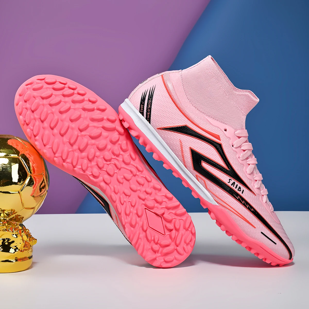 New Men Professional Soccer Shoes Boys Sneakers Ankle Football Boots Non-Slip TF/FG Match Comfortable Sports Shoes Unisex
New Men Professional Soccer Shoes Boys Sneakers Ankle Football Boots Non-Slip TF/FG Match Comfortable Sports Shoes Unisex