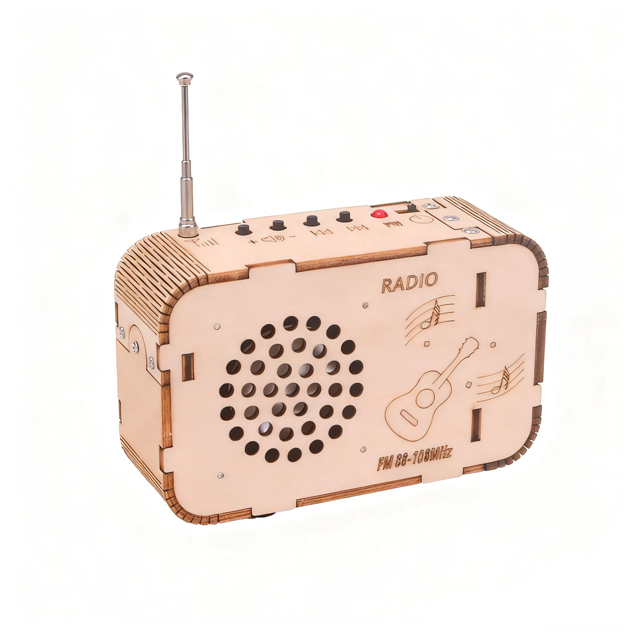 STEM Educational Toys, Kids DIY Assembly Radio Kit, Creative Science Experiment Project, Learning & Fun Handmade Model Gift