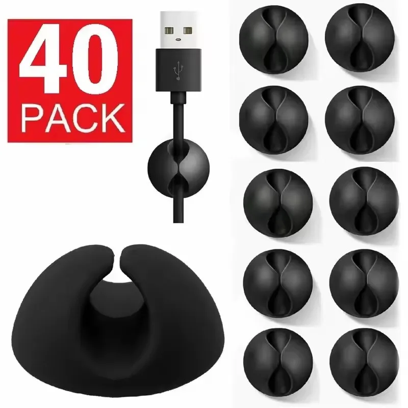 Desktop Cable Clips Portable Adhesive Cable Management Charger Wire Holder Clips Cord Organizers for Home Office Car Nightstand
Desktop Cable Clips Portable Adhesive Cable Management Charger Wire Holder Clips Cord Organizers for Home Office Car Nightstand