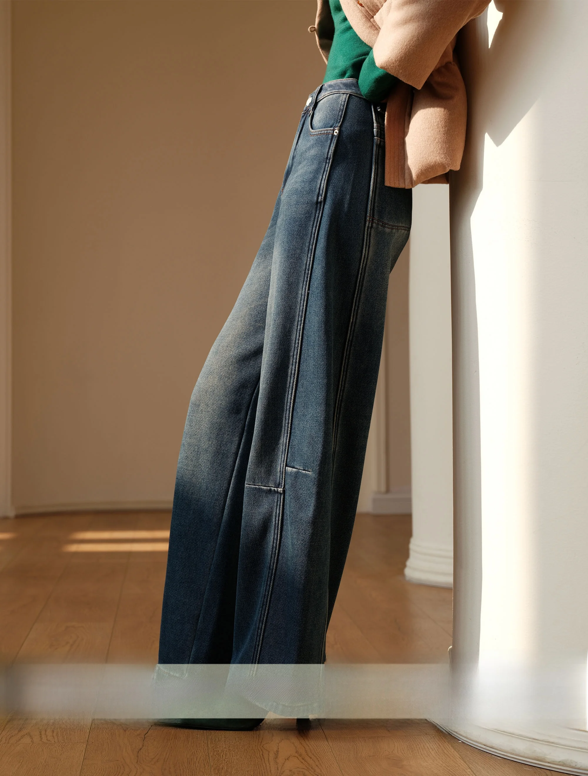 Zhimei Rihuo Black Tech Fleece Lined Asymmetrical Blue Jeans Casual Denim Pants Warm Winter Natural Waist Button Closure
Zhimei Rihuo Black Tech Fleece Lined Asymmetrical Blue Jeans Casual Denim Pants Warm Winter Natural Waist Button Closure