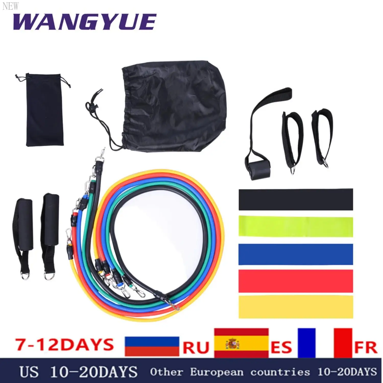 New 17Pcs/Set Latex Resistance Bands Gym Door Anchor Ankle Straps Resist band Kit Yoga Exercise Band Fitness Expander Loop Tube
New 17Pcs/Set Latex Resistance Bands Gym Door Anchor Ankle Straps Resist band Kit Yoga Exercise Band Fitness Expander Loop Tube
