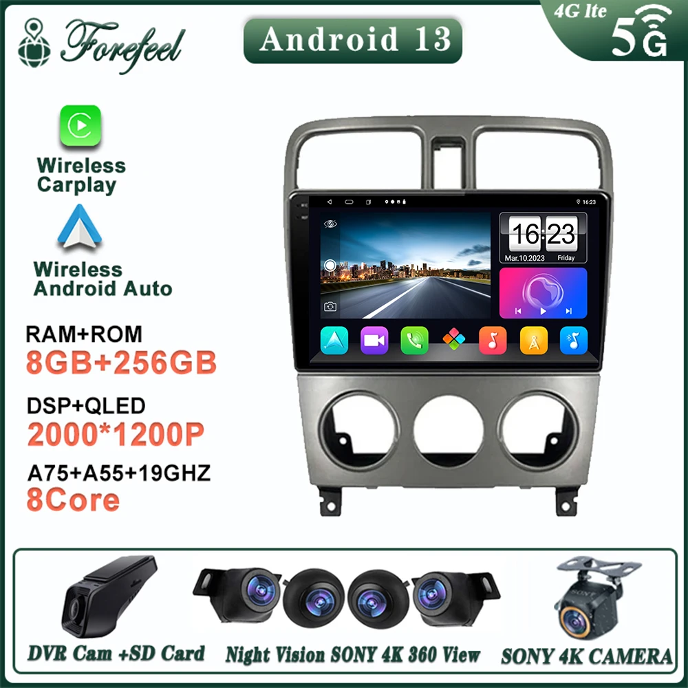 Android 13 For Subaru Forester SG 2002 - 2008 Multimedia Car Vehicle Lettore TV Auto radio Navigation GPS Radio Dash Cam WIFI 2K
Android 13 For Subaru Forester SG 2002 - 2008 Multimedia Car Vehicle Lettore TV Auto radio Navigation GPS Radio Dash Cam WIFI 2K
