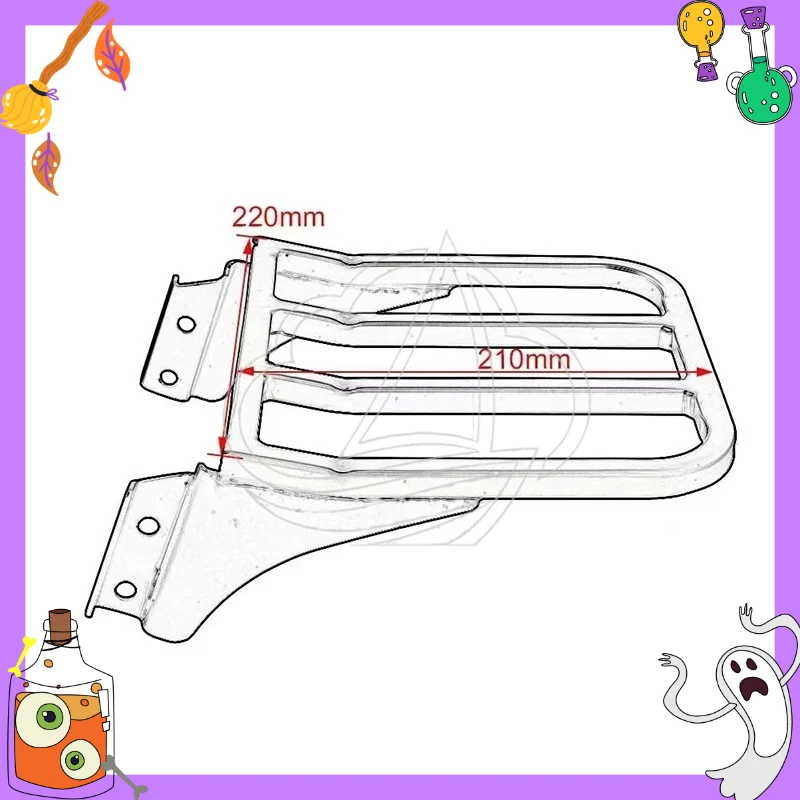 Motorcycle Rear Luage Rack Bracket Metal Holder for XL 883 1200 FLST Dyna Series
Motorcycle Rear Luage Rack Bracket Metal Holder for XL 883 1200 FLST Dyna Series