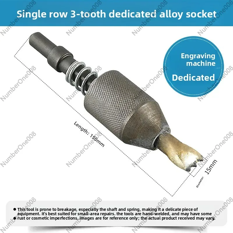 Pneumatic Chisel Head for Carving Pen Machine, 1 Piece Litchi Face Cutting Axe & Alloy Flower Hammer Stone Carving Tool
Pneumatic Chisel Head for Carving Pen Machine, 1 Piece Litchi Face Cutting Axe & Alloy Flower Hammer Stone Carving Tool